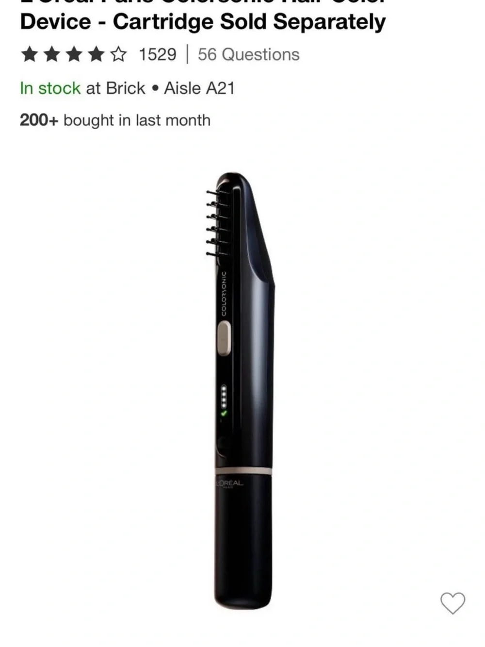 L'Oreal Black Travel Hair Color Applicator Pen